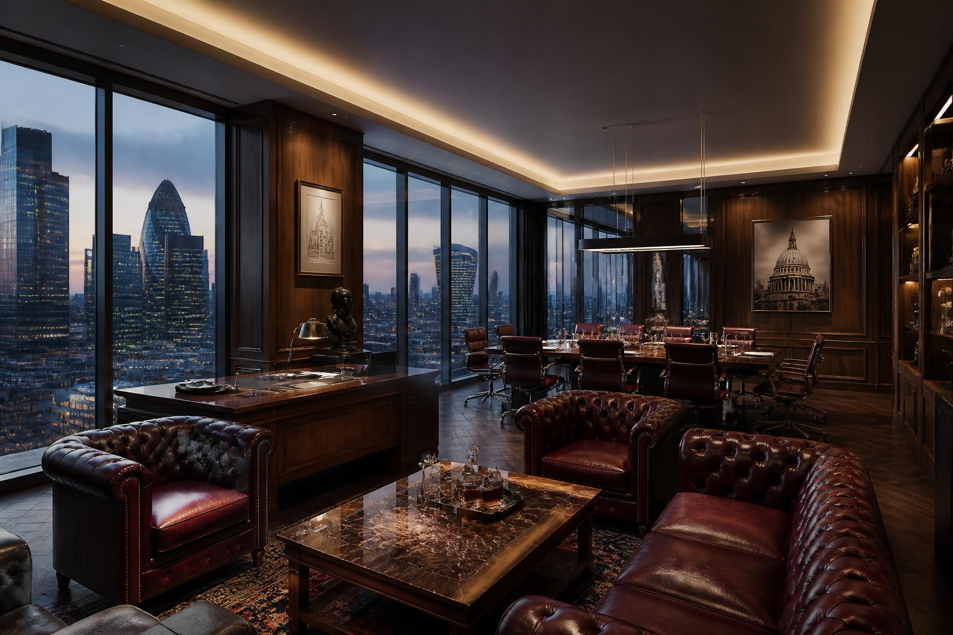 Private London office overlooking the City